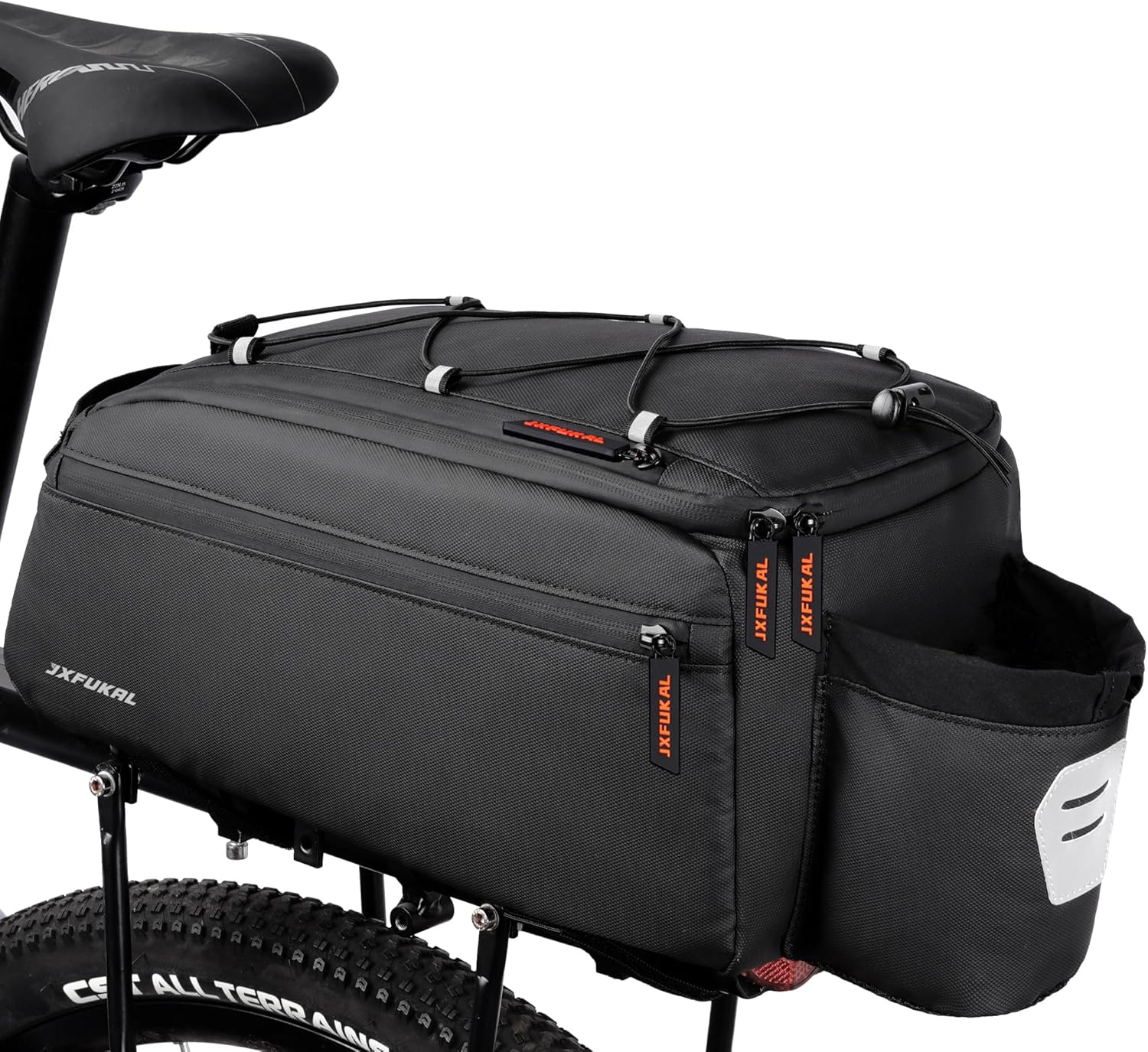 JXFUKAL Bike Bags for Bicycle Rear Rack, 13L/20L Supportive Bike Rack Bag