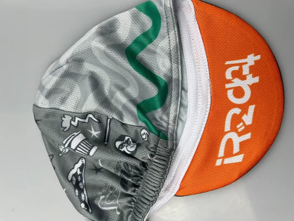 Funny Cycling Cap - Polyester Skull Cycling Hat-Under Helmet -Cartoon Cycling Helmet Liner Breathable&Sweat Uptake