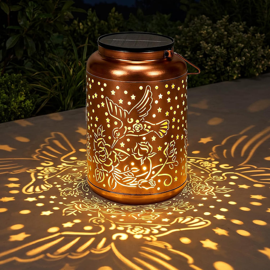 Hummingbird Solar Lanterns Outdoor Waterproof, Birthday Day Gifts for Women