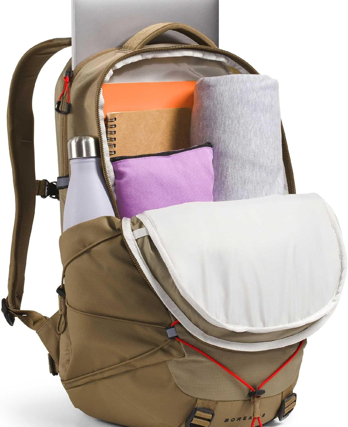 The North Face Borealis Commuter Laptop Backpack, Cedar/Lava Red, One Size