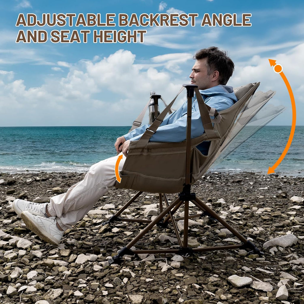 TIMBER RIDGE Hammock Camping Chair, Oversized Swinging Chair, 400lbs Load