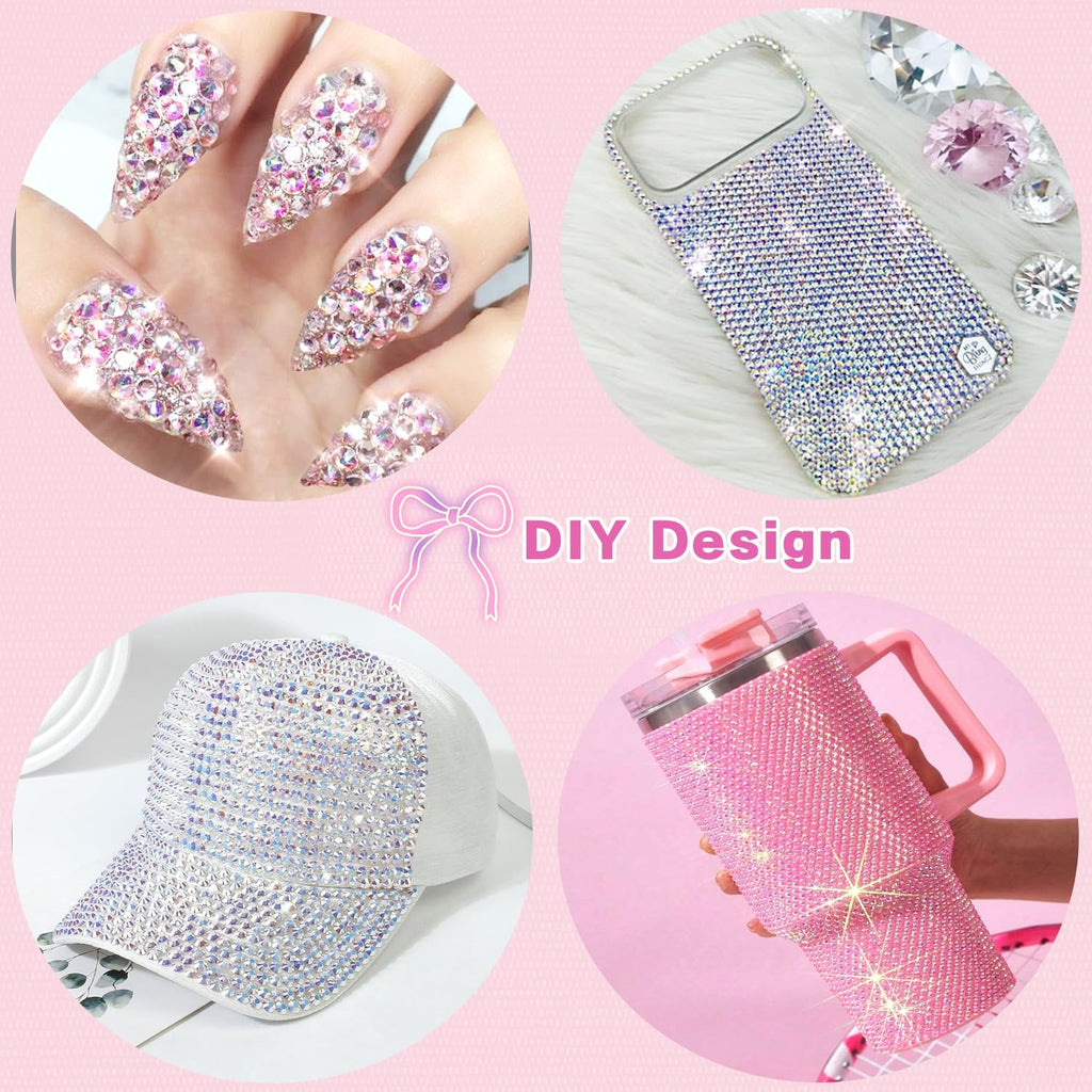 52000Pcs 42 Colors Resin Jelly Rhinestones for Bedazzling