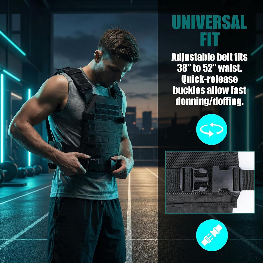 Tactical Weighted Vest, Strength Training Weight Vests for Workouts