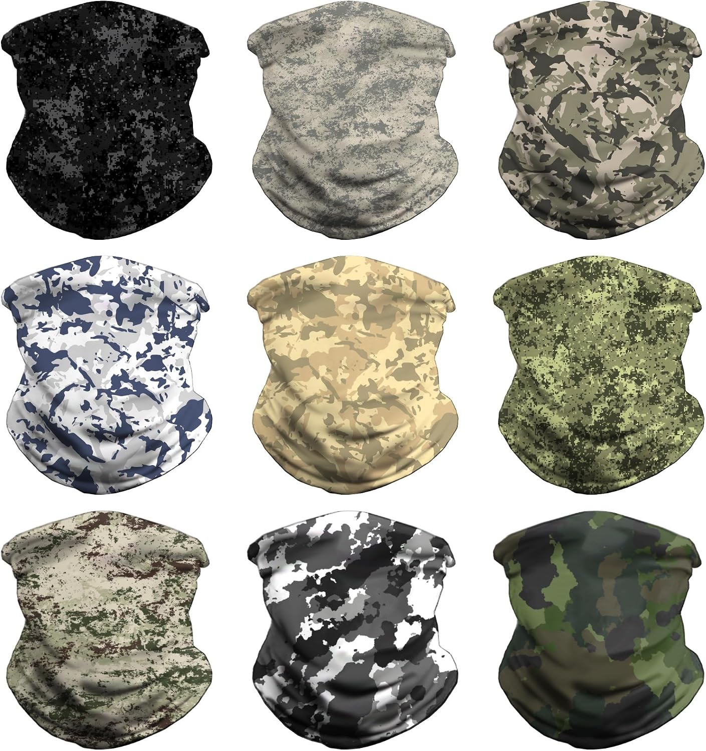 VCZUIUC Neck Gaiter Face Cover Mask Balaclava for Men and Women