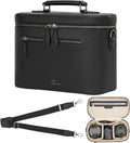 Camera Sling Bag, Waterproof PU Leather Crossbody Camera Case for Photographers, Small Shoulder Bag Compatible for Canon Nikon Sony (Black)