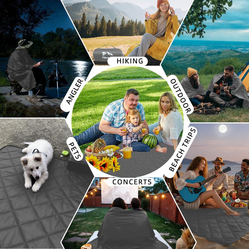 Large Waterproof Outdoor Camping Blanket 80 x 58 inch