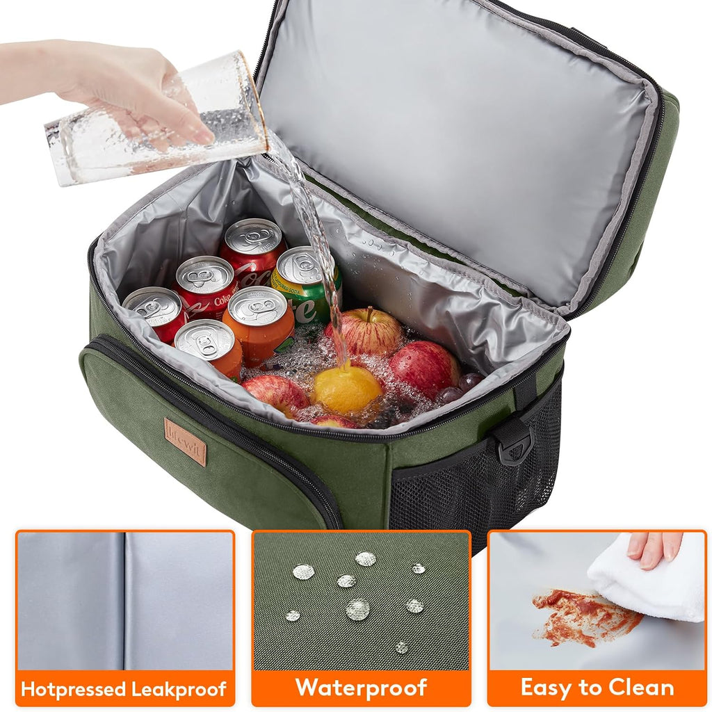Lifewit Insulated Cooler Bag, Large Leakproof Beach Cooler, Lightweight Portable Double Layer Soft-Sided Travel Ice Chest for Camping, Kayaking, Road Trips, Grocery Shopping