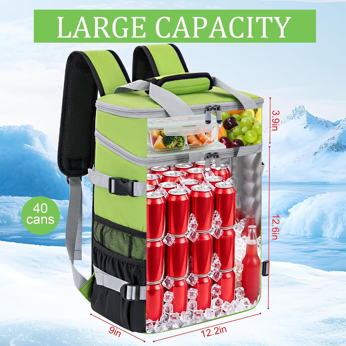 Cooler Backpack Insulated Cooler Bag for Men & Women