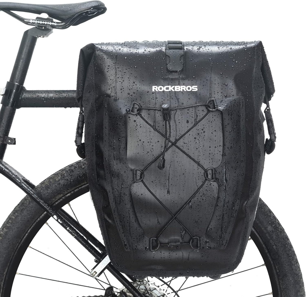 ROCKBROS Bike Panniers Waterproof Max 30L Capacity Cycling Traveling 1 Pack
