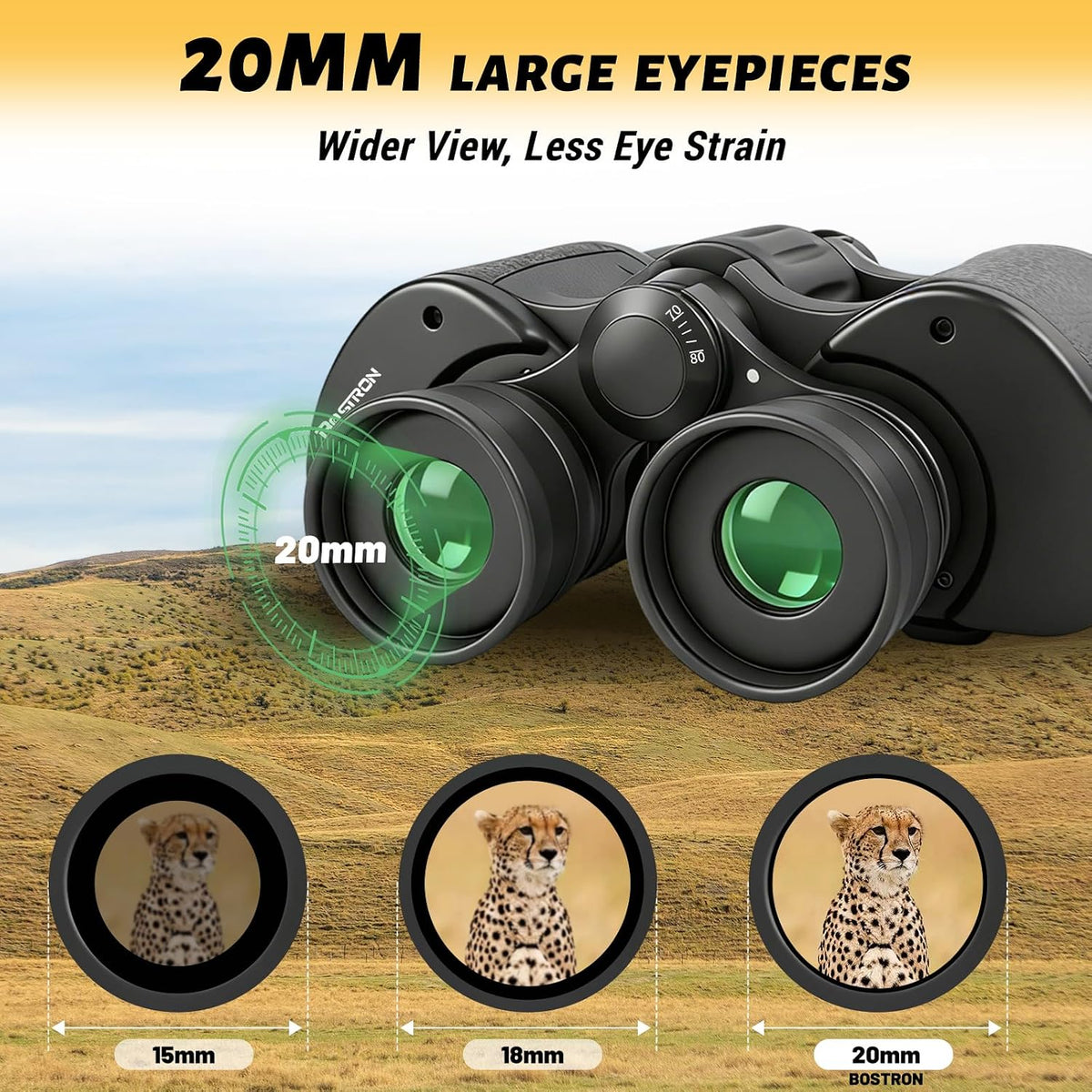 Binoculars for Adults，10x50 High Powered Binoculars for Bird Watching