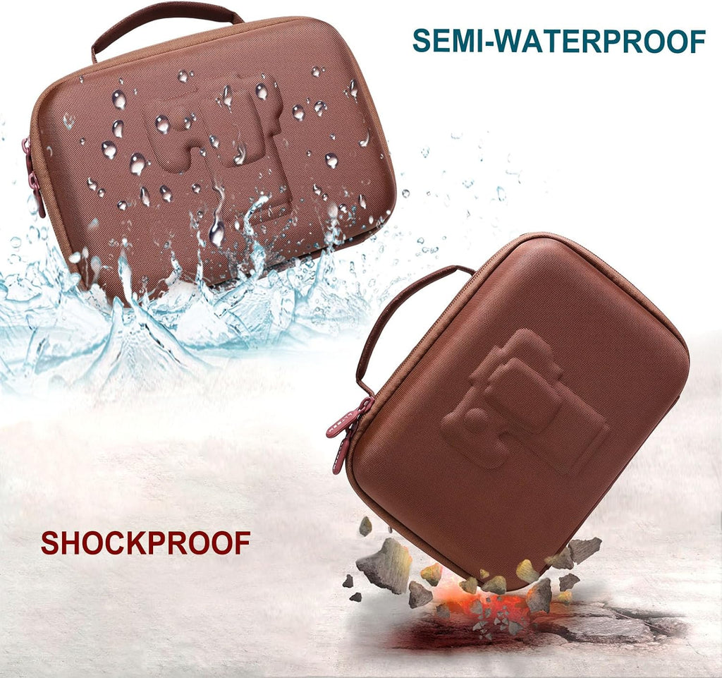 Small Camera Case Bag for Canon EOS Rebel T7/R50//R100 DSLR Camera Brown