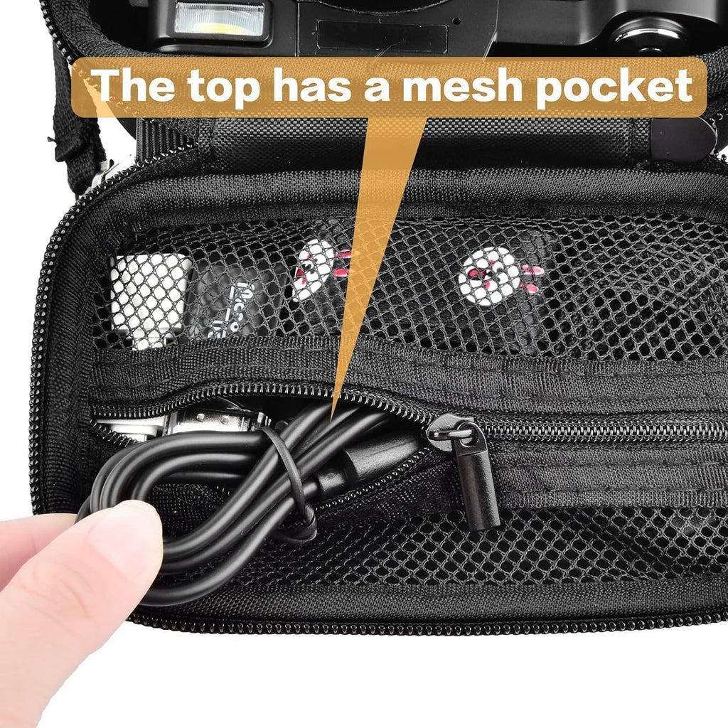 Digital Camera Case for Travel & Cruises, Case Only, Black Inner