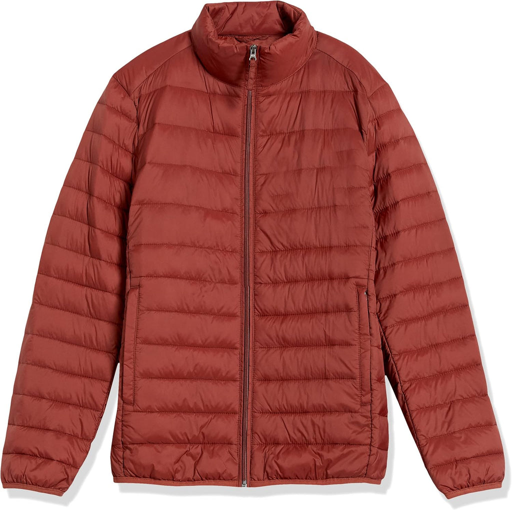 Amazon Essentials Men's Packable Lightweight Water-Resistant Puffer Jacket (Available in Big & Tall)