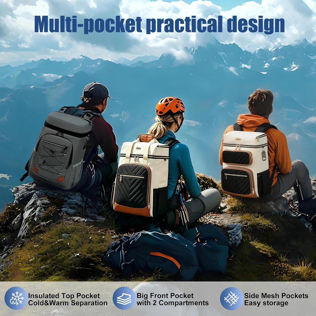 Backpack Cooler Insulated Leakproof, Soft Cooler Backpack for Beach