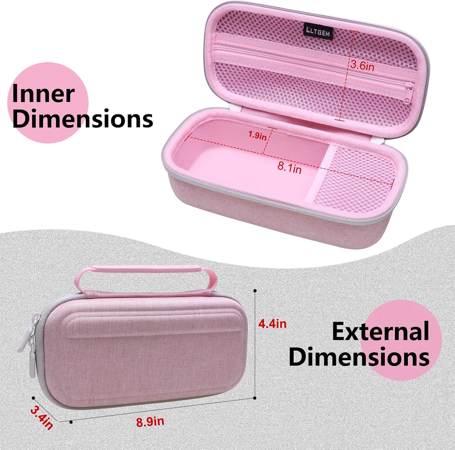 4K Digital Camera Case for Duluvulu/W & O/Gavonde/VJIANGER/FACLAM Pink