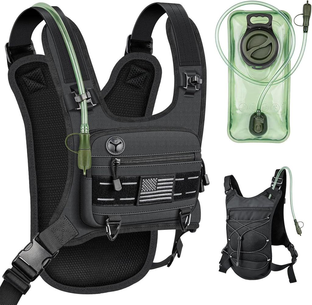 Hydration Backpack with 2L Water Bladder, Water Backpack for Hiking