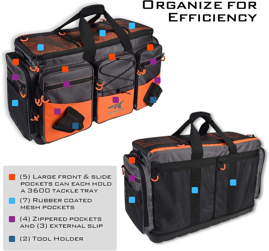 KastKing Bait Boss Tackle Bag, Saltwater Resistant Fishing Bag
