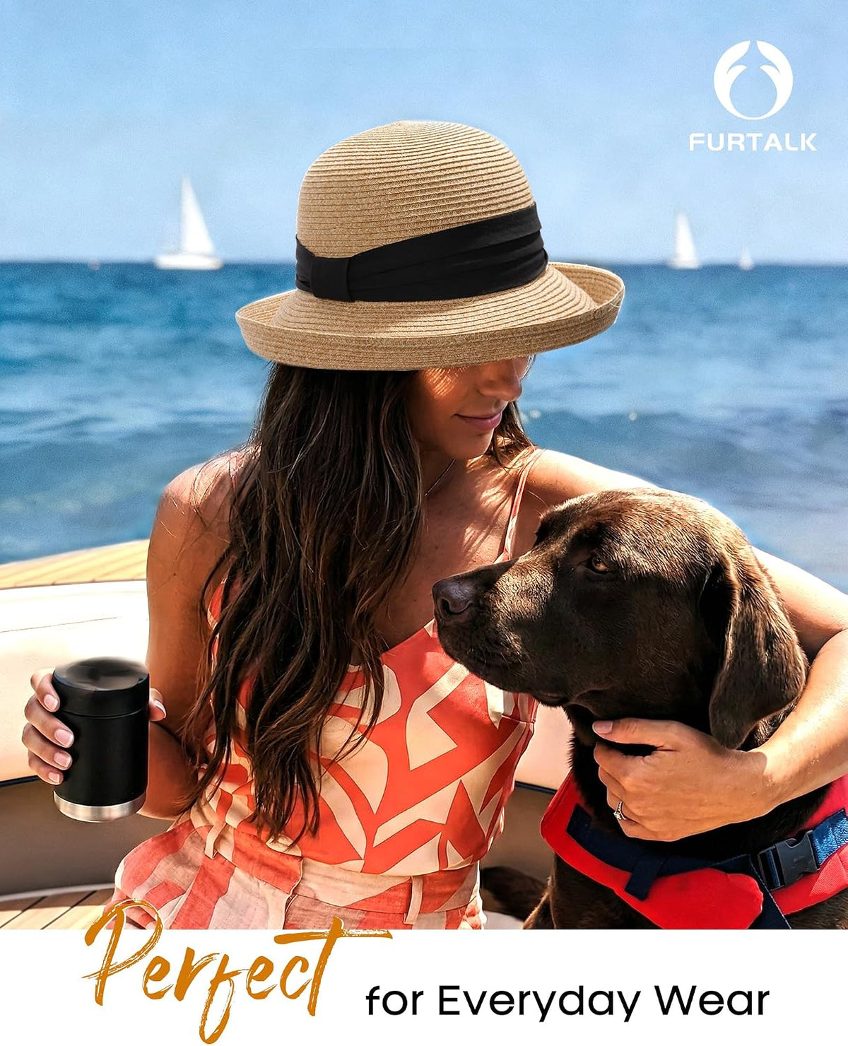 FURTALK Sun Hats for Women UPF Protection Packable Bucket Hats Vintage