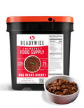 READYWISE Emergency Food Survival Supply BBQ Beans Bucket, 120 Servings