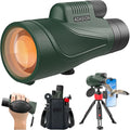 12x54 Monoculars for Adults High Powered with Tripod Phone Adapter and Bag