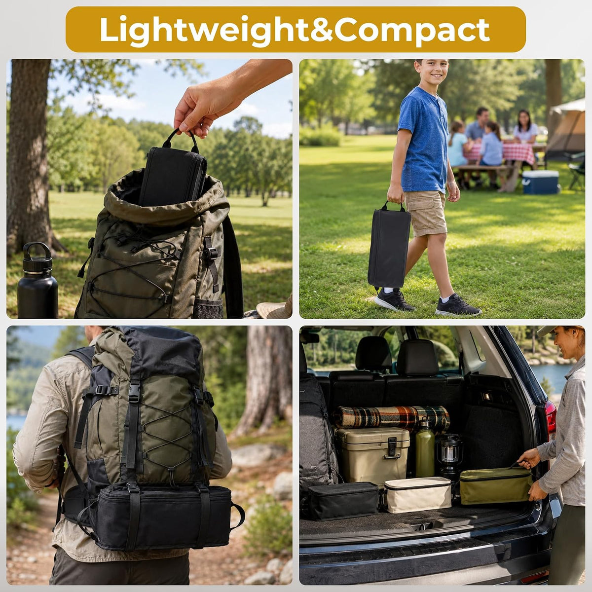 Lightweight Folding Backpacking Camping Chair for Hiking, Beach