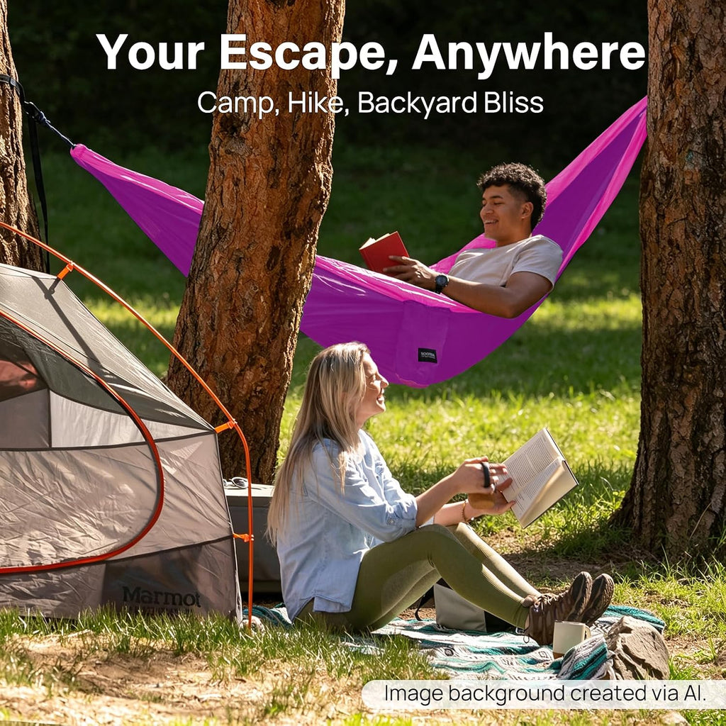 Kootek Camping Hammock 500lbs Capacity Outdoor Camping Essentials, Double