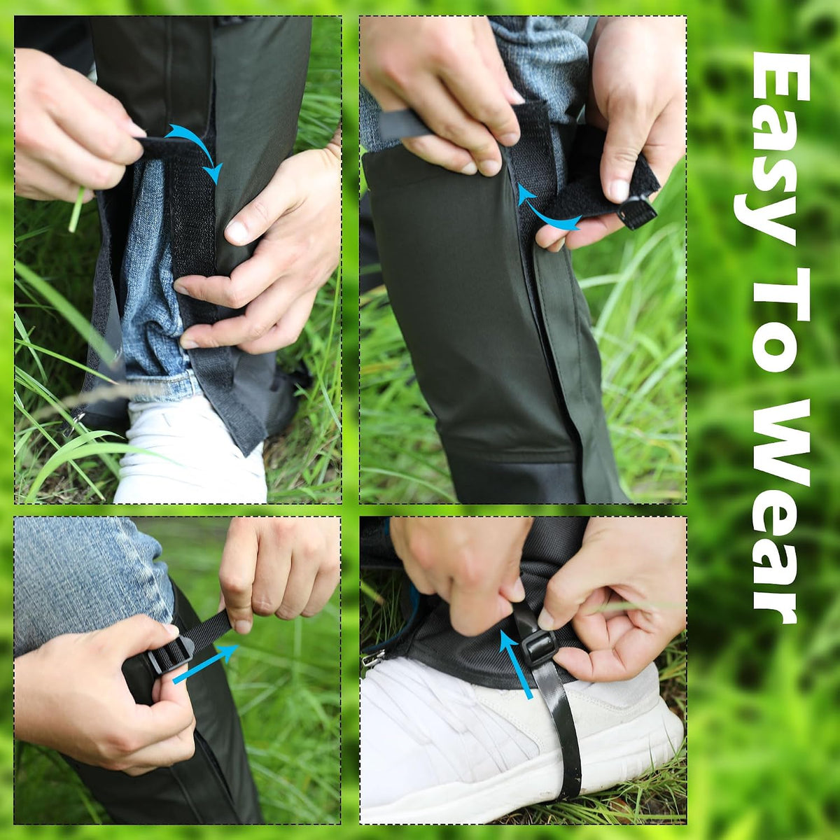 Tlswshsy Trimmer Brush Leg Gaiters, 620D Oxford Leg Guards for Trimming