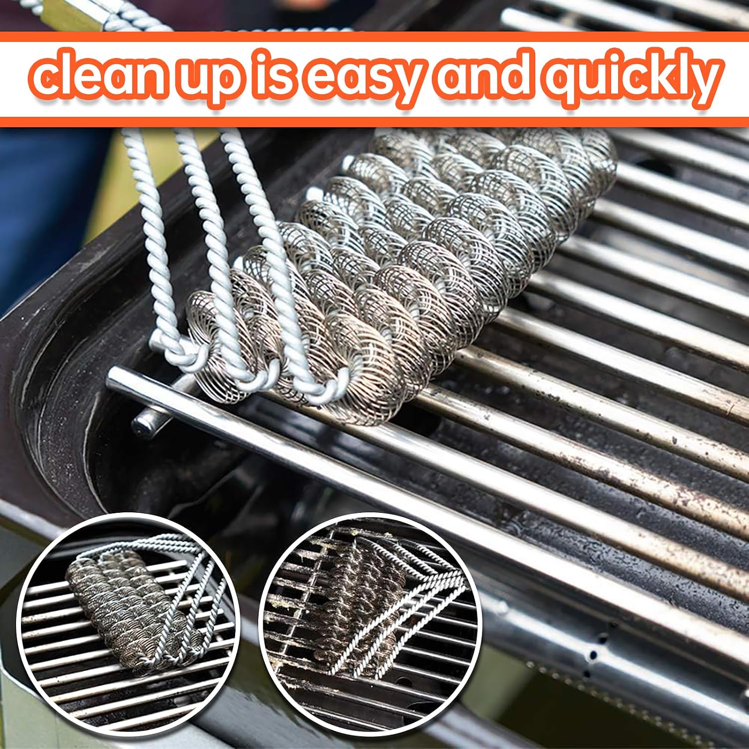 5 Pack 7mm Stainless Steel Rod Cooking Grid Grate Replacement Parts for Blaze Grill Models,CG115 Replaces, Fits BLZ-32-034,RCS,Summerset Sizzler Grill Grates