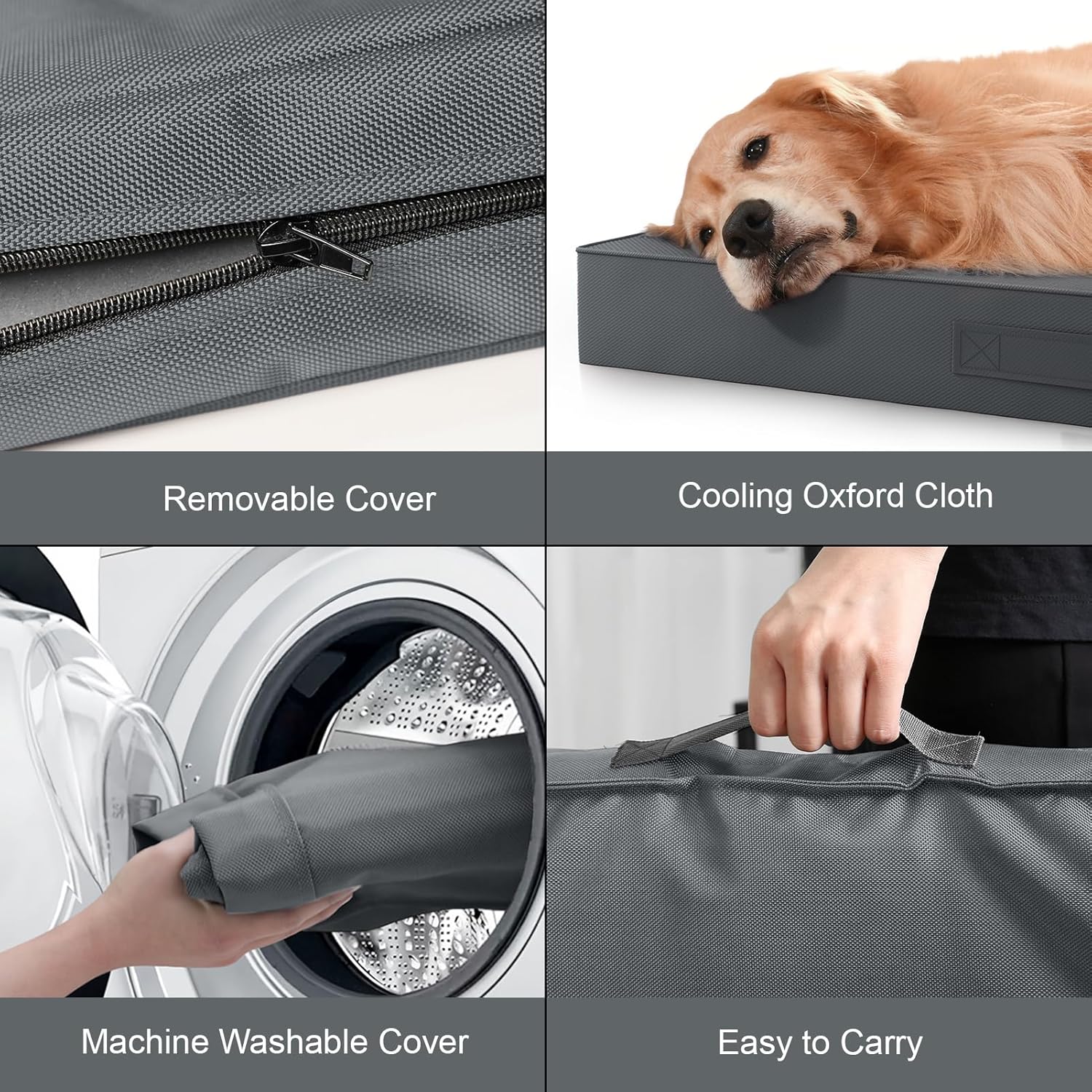 Outdoor Waterproof Orthopedic Dog Bed for Medium Size Dogs