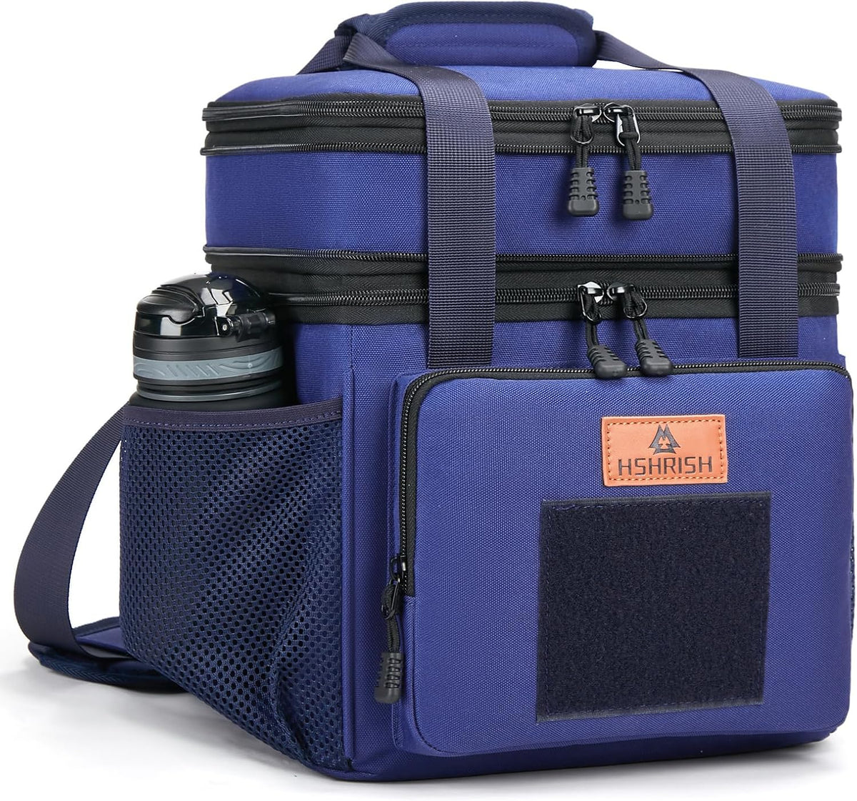 Expandable Large Tactical Lunch Box for Adults, Durable Insulated Lunch Bag with Lots of Storage Space, Cooler Bag for Men Women Work Outdoor Picnic Trips, 24 Cans/16 L, HSHRISH
