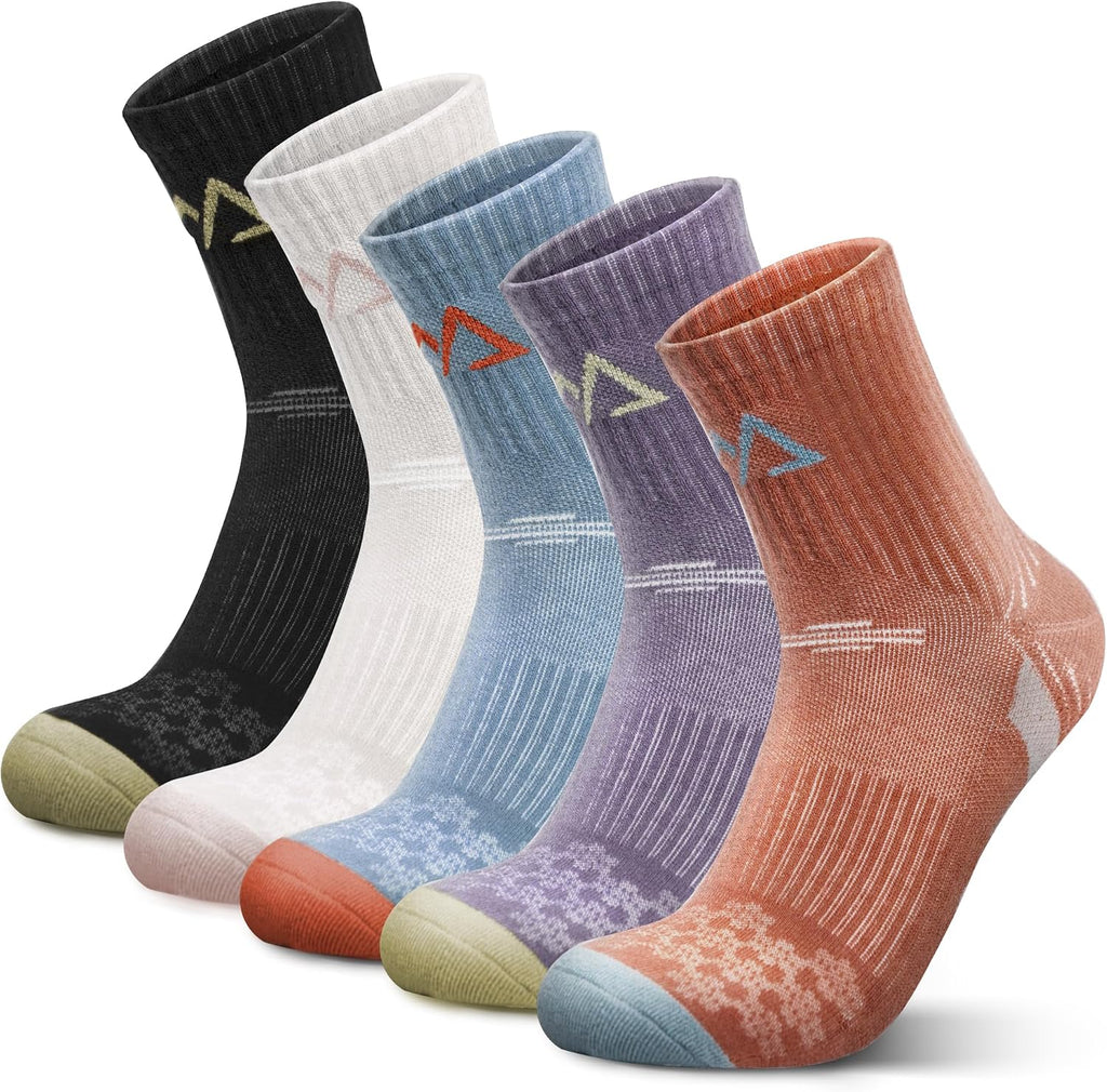 innotree Merino Wool Hiking Socks for Women, 5 Pairs