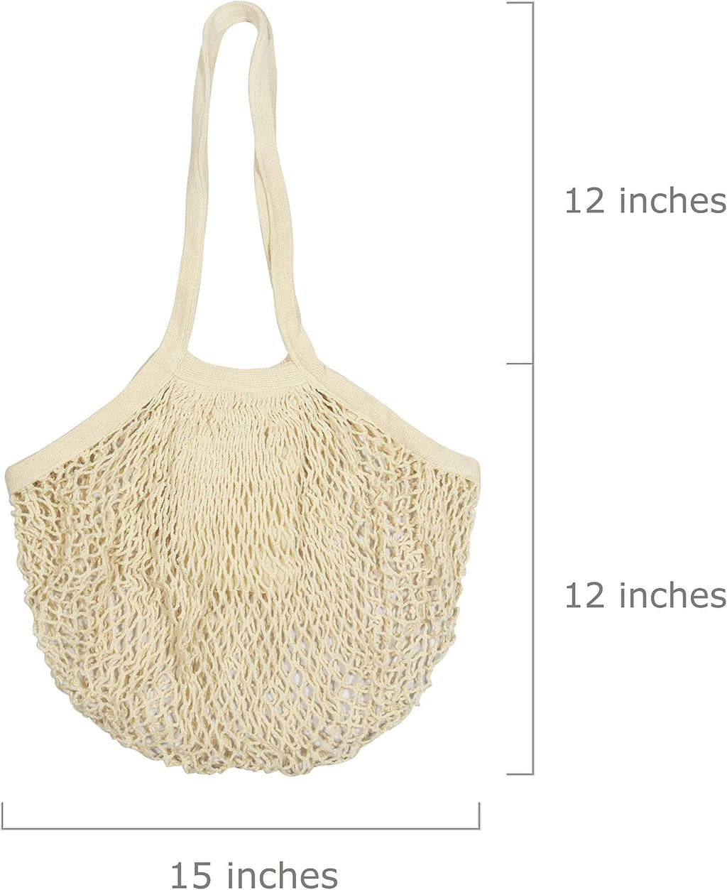 Cotton Mesh Onion Storage Bags - 100% Cotton, Reusable, and Washable Mesh Grocery Bags for Storing Garlic and Root Vegetables