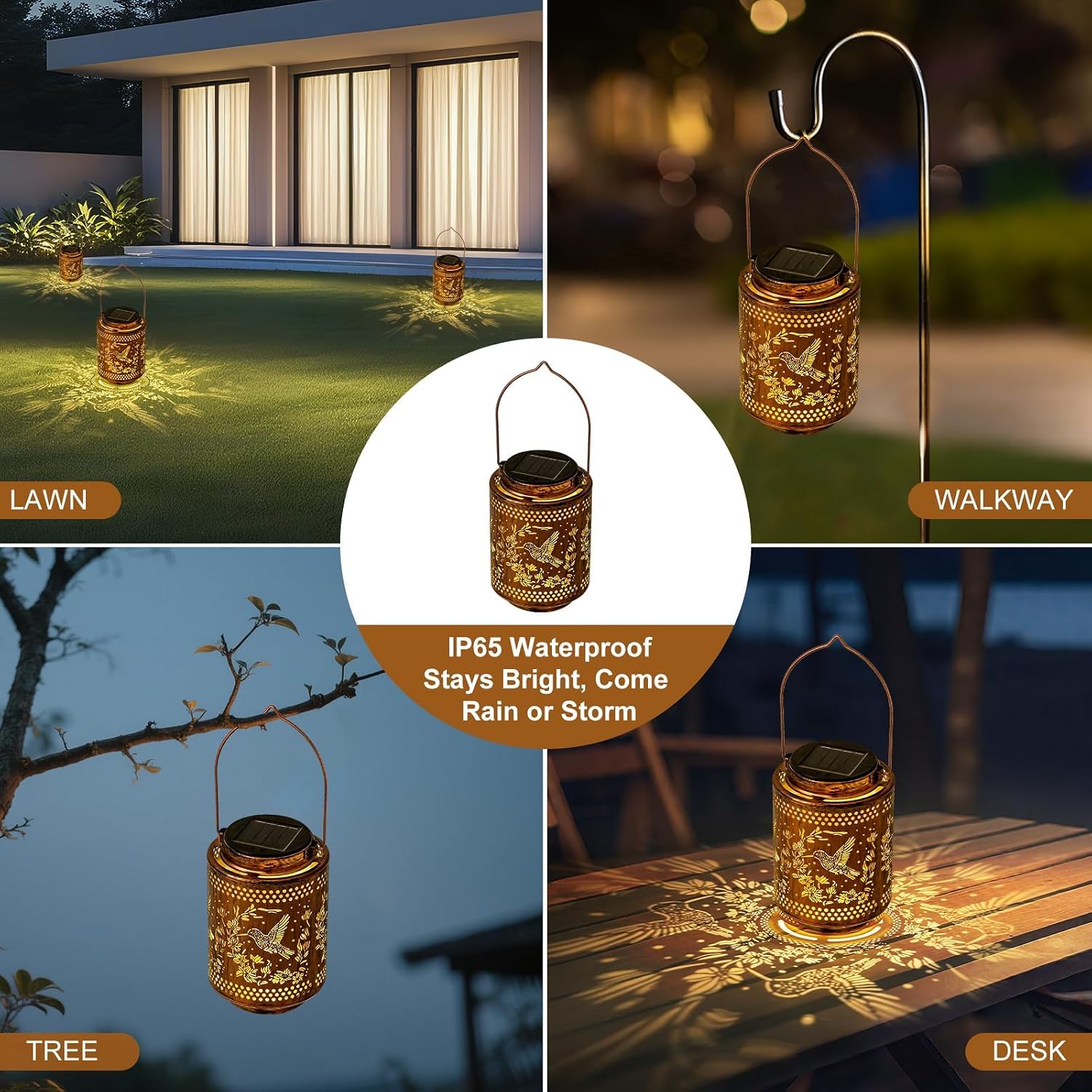 Hummingbird Solar Lanterns, Birthday Gifts for Women Mom Grandma