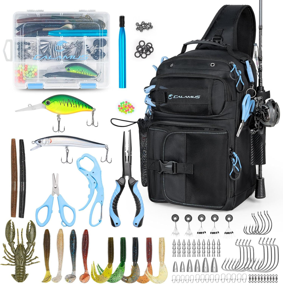 Calamus GearMaster Fishing Sling Tackle Bag & Tool Set