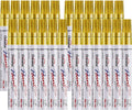 Overseas 24 Gold Paint Pens Permanent Markers, Oil Based Paint Markers