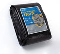 GUARD SHIELD Tarps Heavy Duty Waterproof 10x12 Feet Black Poly Tarp Cover Outdoor Thick UV Resistant Tarpaulin with Grommets 10mil