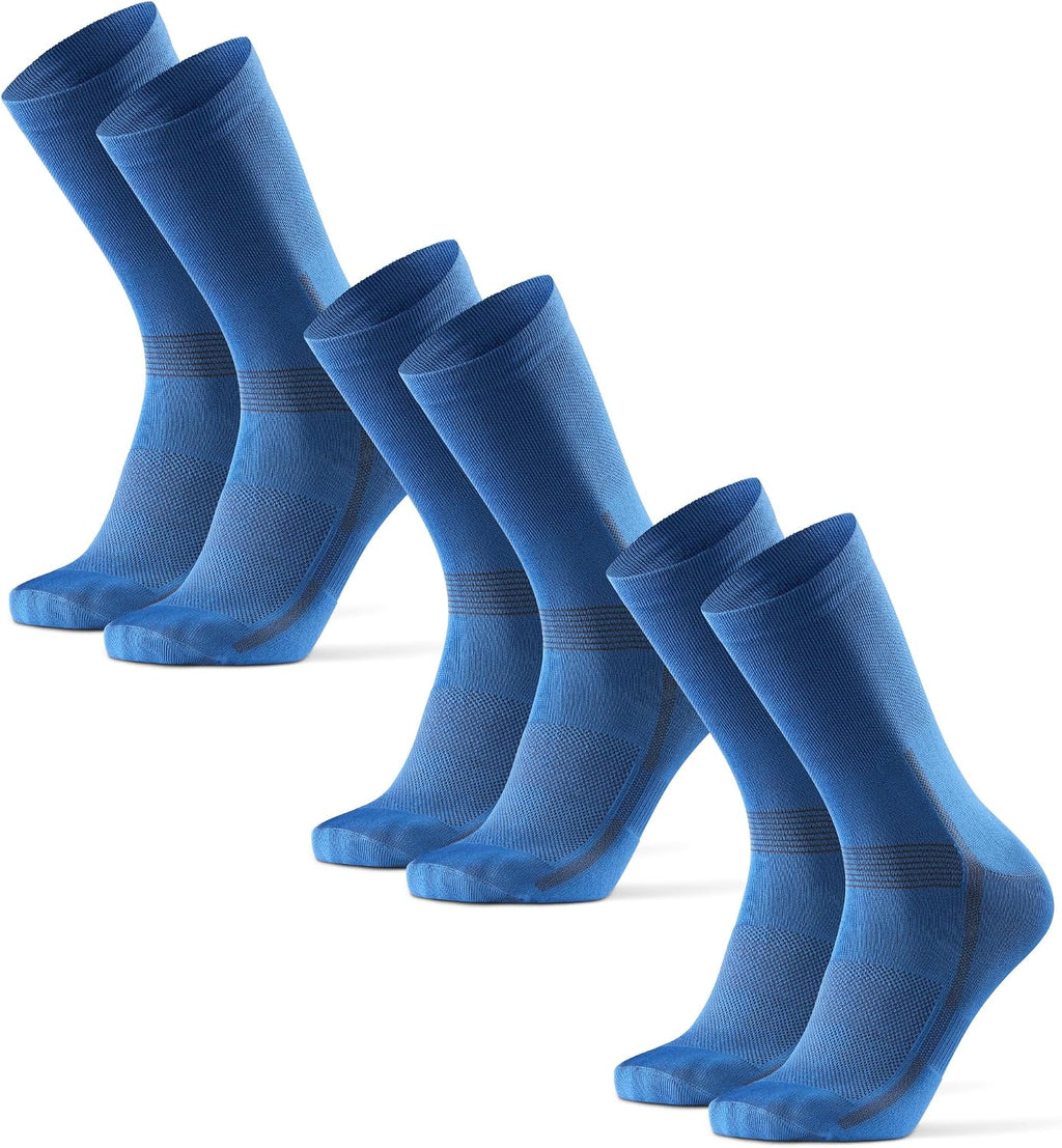 DANISH ENDURANCE Crew Cycling Socks, Fast-Dry & Cushioned, 3 & 5-Pack