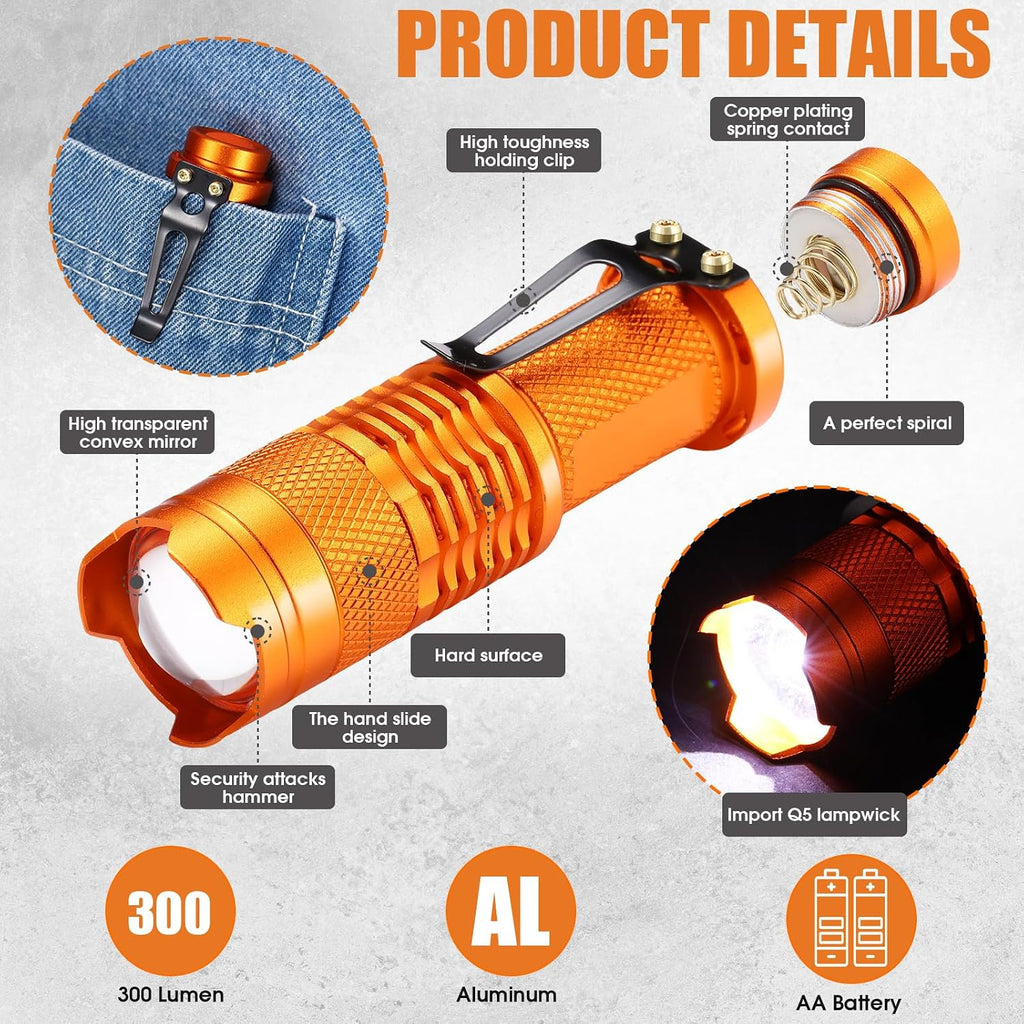 Fumete 20 Pack Mini LED Tactical Flashlights