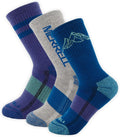 Merrell Unisex Eco Cushioned Crew Socks, Recycled Sustainable Hiker With Targeted Cushion