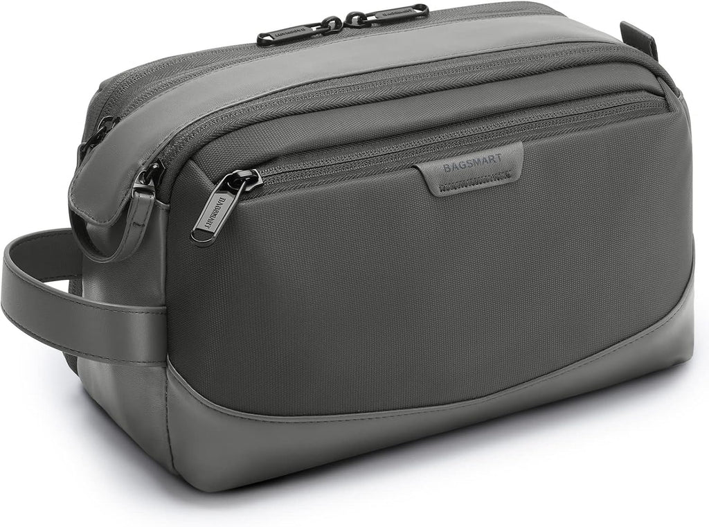 BAGSMART Large Travel Toiletry Bag for Men, Water-resistant, Nvay Blue