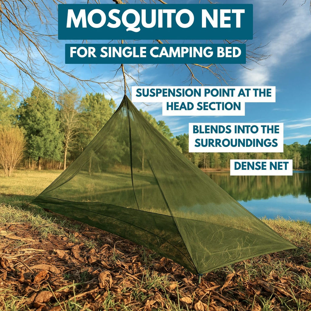 The Friendly Swede Outdoor Mosquito Net, Bug Net with Stuff Sack