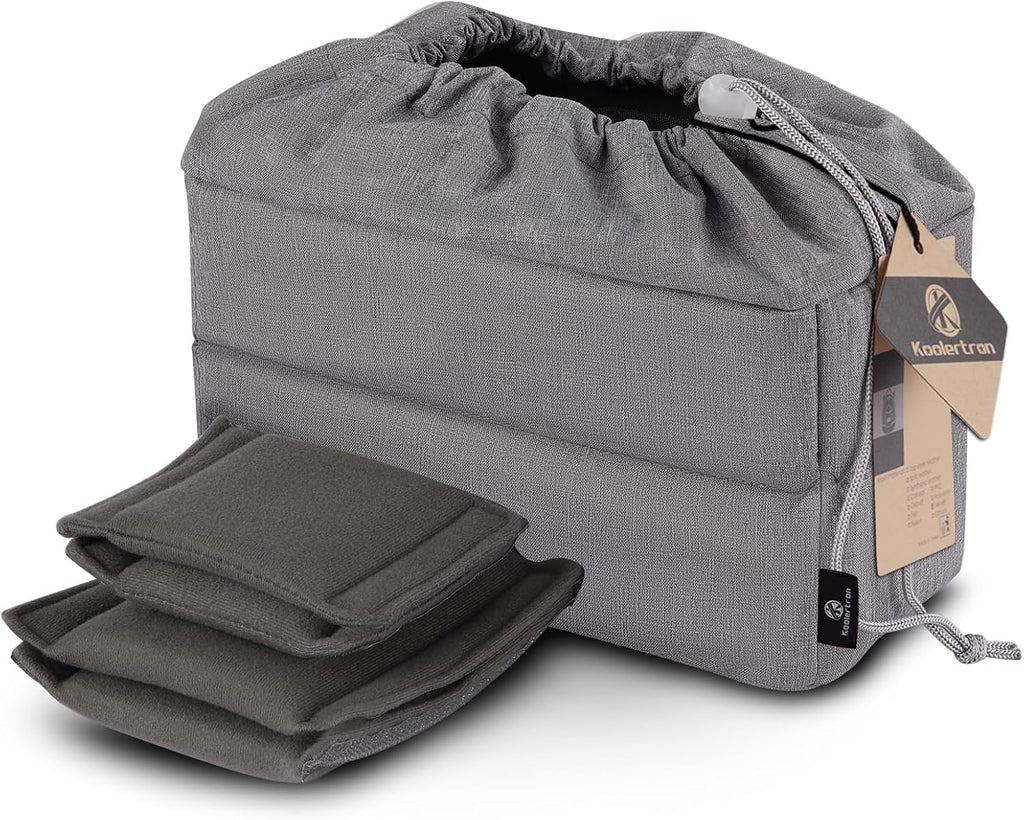 Koolertron Waterproof Shockproof Camera Bag Insert with Adjustable Dividers