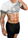 FUXERT Sauna Shirt for Men Sweat Sauna Suit for Gym Exercise Compression Shirt Workout Shapewear