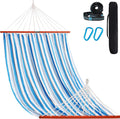 Lazy Daze Cotton Camping Hammock, Double Hammock with 55" Spreader Bar