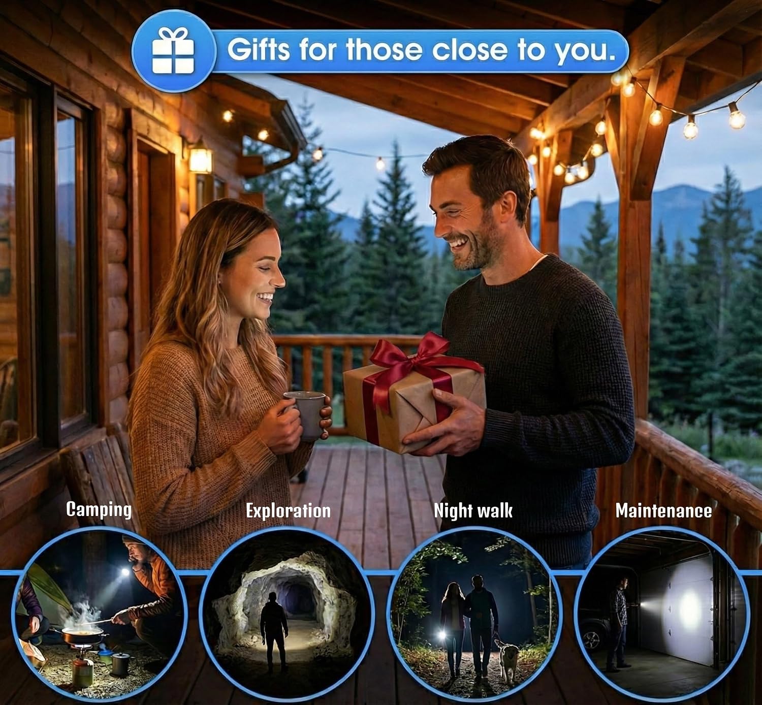 SuperFire Tactical Flashlight Rechargeable, 3000 Lumens Powerful Zoomable LED Flashlight, USB-C Charging & IP44 Waterproof with 5 Modes for Camping, Hiking, Emergency, Home Use