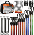 HORUSDY 28-Piece Premium Bungee Cords with Hooks, Includes 10”, 18”, 24”, 36”, 48”, Bungee Cord Assortment (10 to 48 Inch)