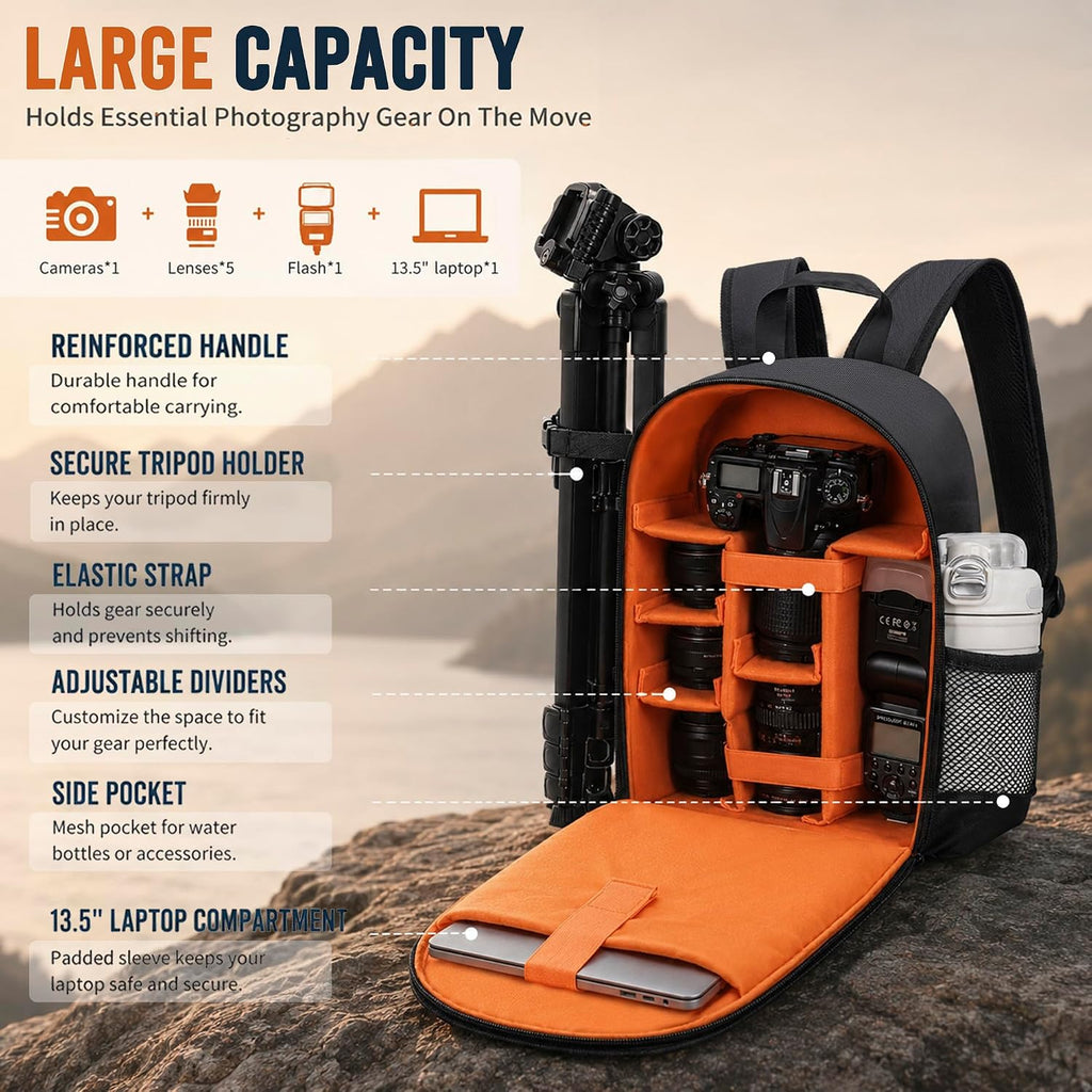 Camera Backpack for Photographers, Professional DSLR Camera Bag