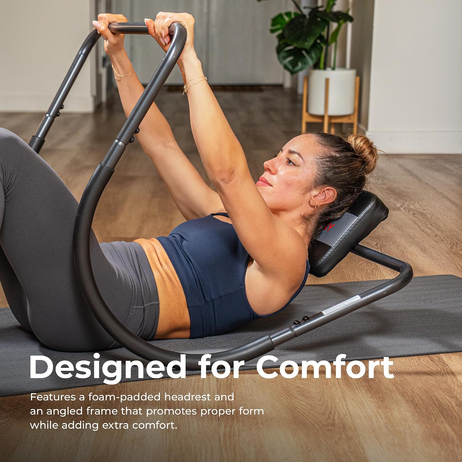 Sunny Health & Fitness Ab machine Ab Workout Machine Adjustable Ab Trainer