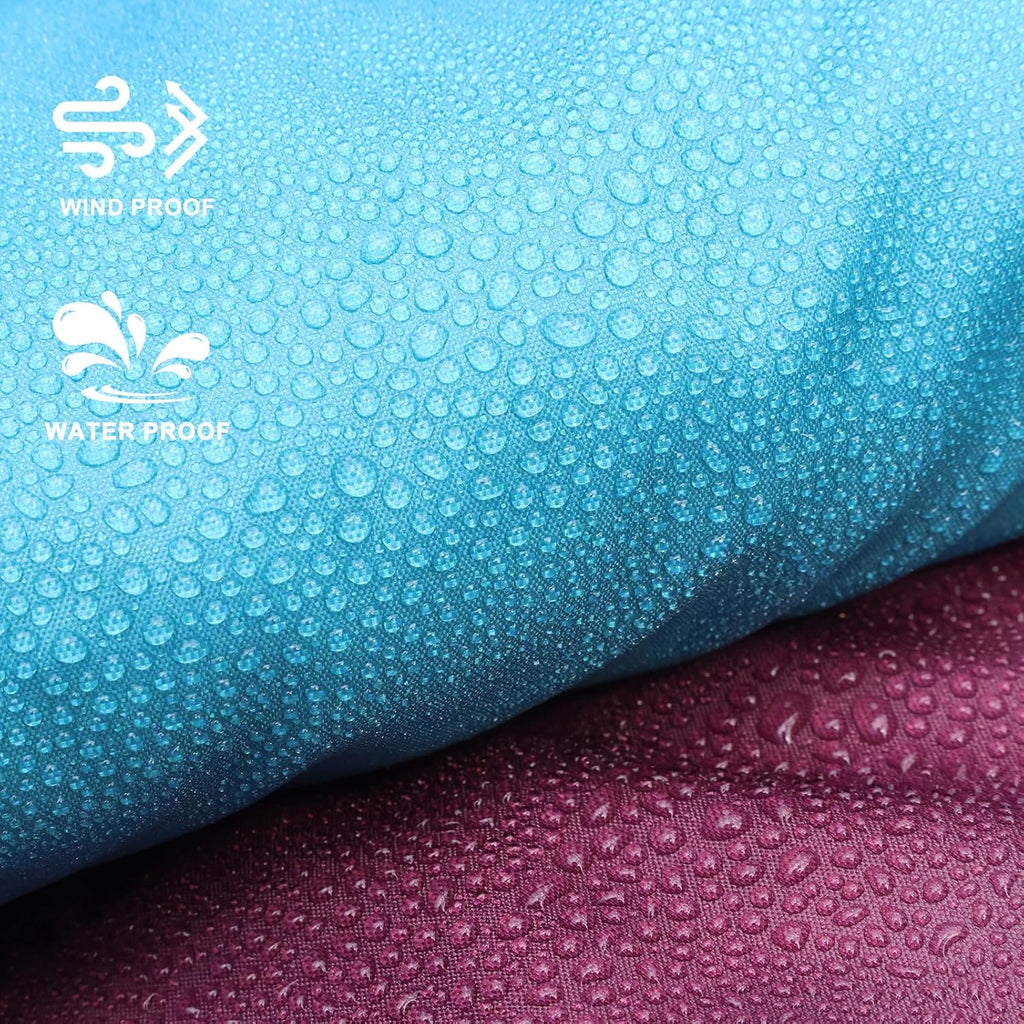 zzlamb Large Waterproof Hooded Outdoor Blanket Soft Polar Fleece 75x56in