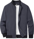MAGCOMSEN Men's Bomber Jacket Lightweight Full Zip Windbreaker Jackets